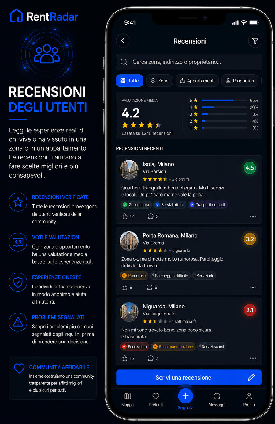 🔵 Home / Benvenuto Accedi alla piattaforma e scopri recensioni reali, segnalazioni e informazioni utili sugli appartamenti.