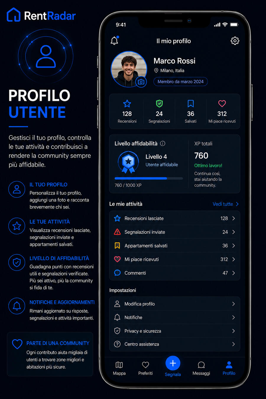 🔵 SEGNALA UN PROBLEMA Aiutaci a migliorare i quartieri della tua città . Segnala problemi reali e contribuisci a rendere la tua 🔵 Home / Benvenuto Accedi alla piattaforma e scopri recensioni reali, segnalazioni e informazioni utili sugli appartamenti.