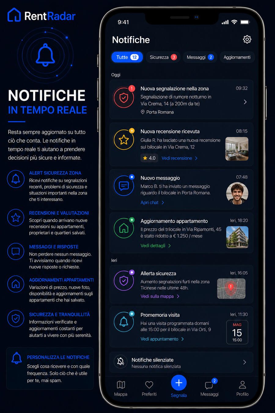 🔵 SEGNALA UN PROBLEMA Aiutaci a migliorare i quartieri della tua città . Segnala problemi reali e contribuisci a rendere la tua 🔵 Home / Benvenuto Accedi alla piattaforma e scopri recensioni reali, segnalazioni e informazioni utili sugli appartamenti.